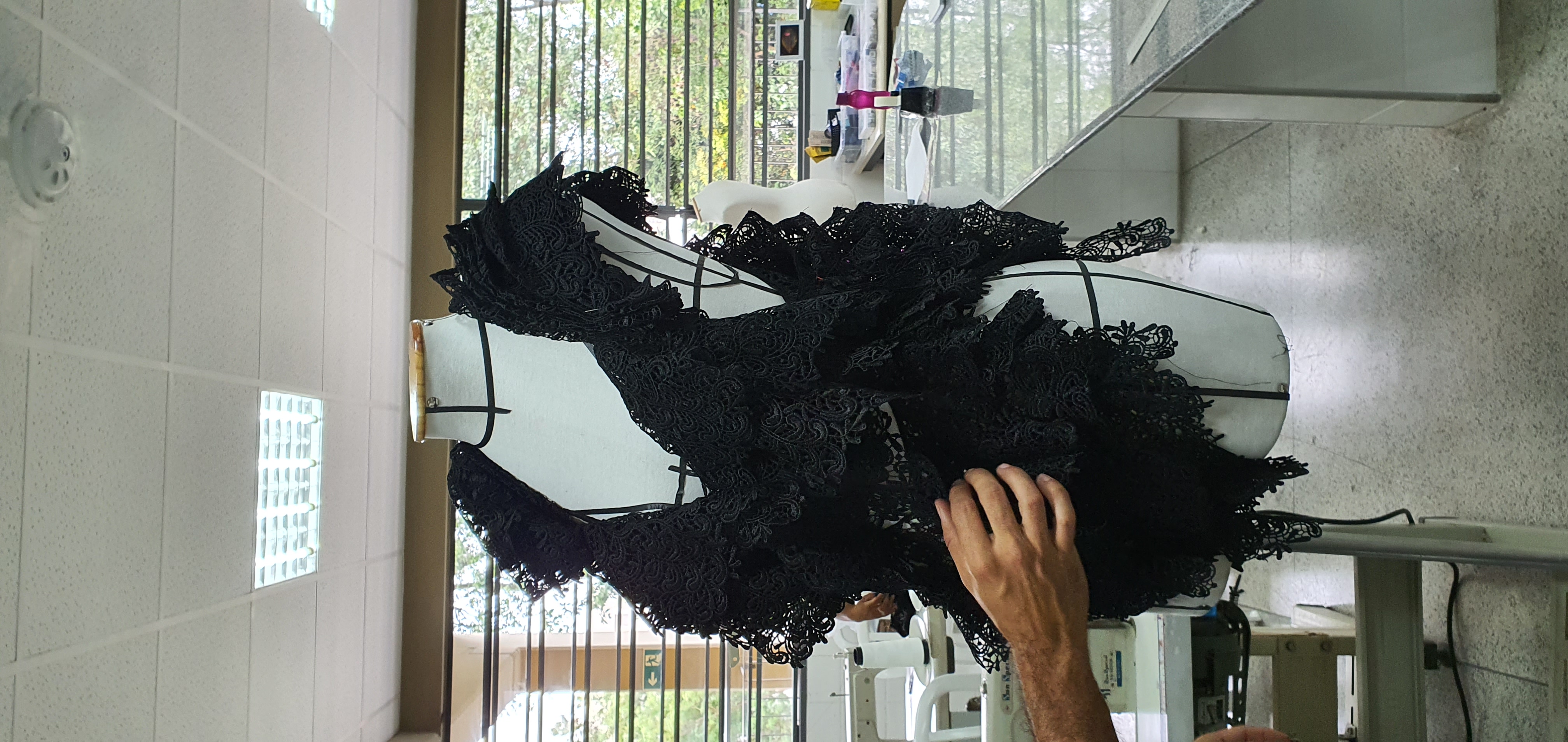 Trabalho de moulage em desenvolvimento no ateliê